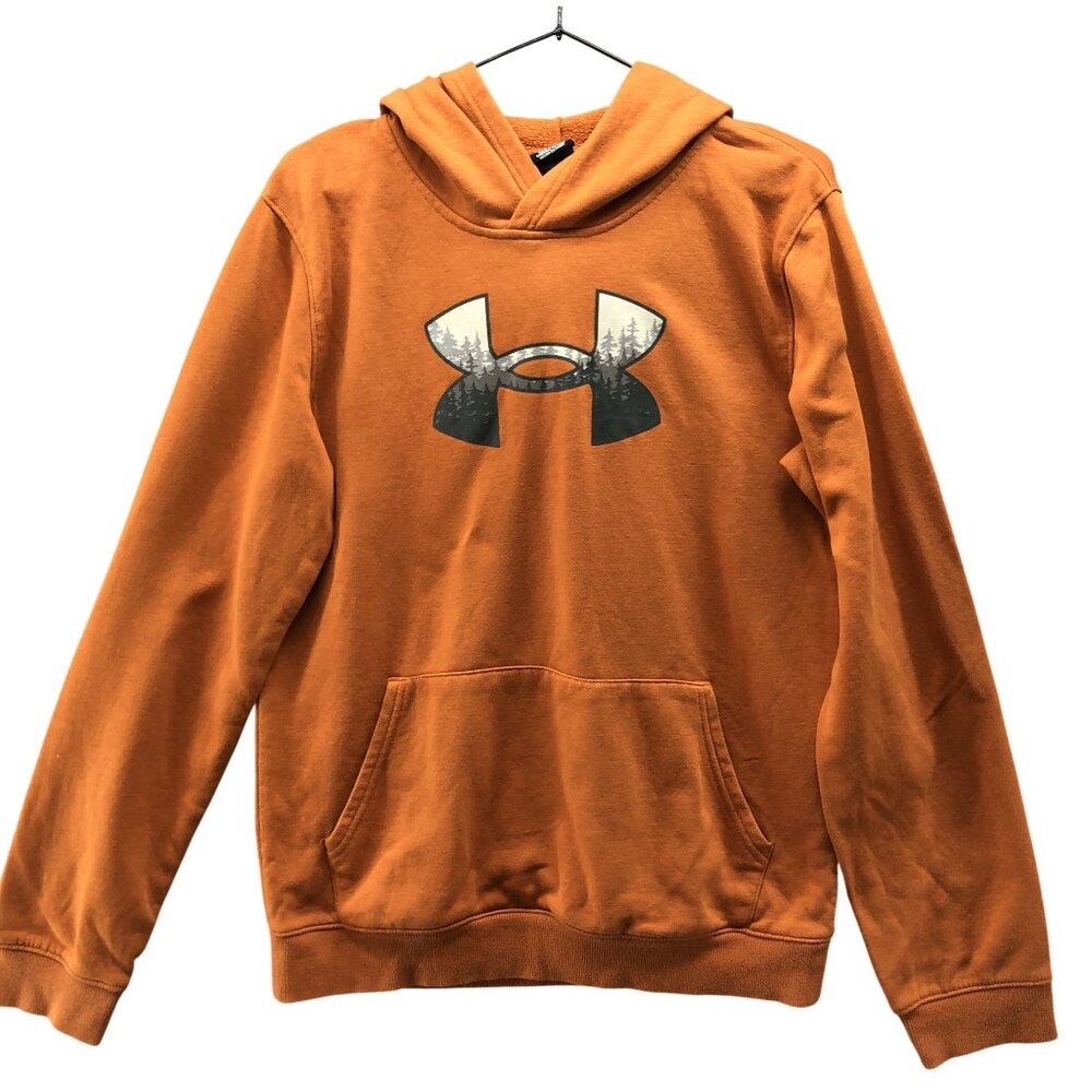 Under Armour Youth XL (18-20) Pullover Hoodie Kids Boys Orange‎ Sweatshirt